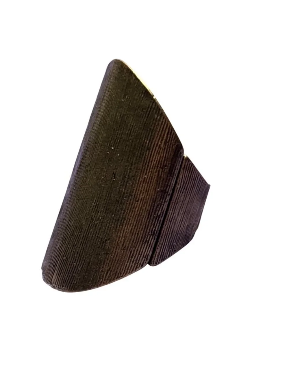 Textured Antiqued Goldtone Stretchy Ring